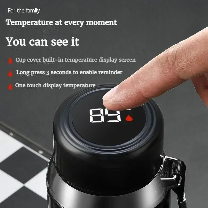 Stainless Steel Water Bottle with Intelligent Temperature Sensor