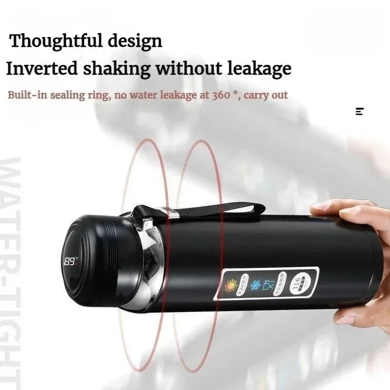 Stainless Steel Water Bottle with Intelligent Temperature Sensor